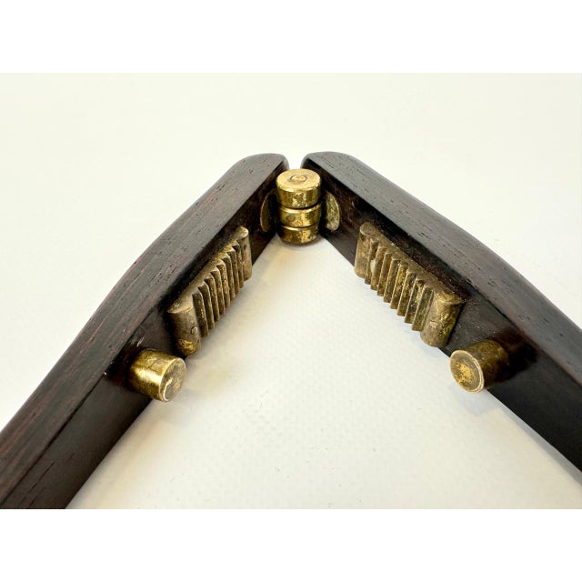 Mid-Century Modern Rosewood and Brass Nutcracker by Poul Knudsen, 1950s For Sale - Image 6 of 7