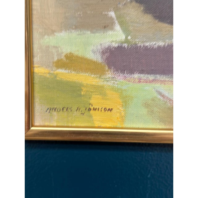 Anders A. Jönsson, Sommardag Krokås, 1960s, Oil Painting on Panel, Framed For Sale - Image 4 of 17