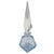 This elegant ultra modern mid-century crystal perfume bottle by Irice in West Germany showcases the striking geometric...