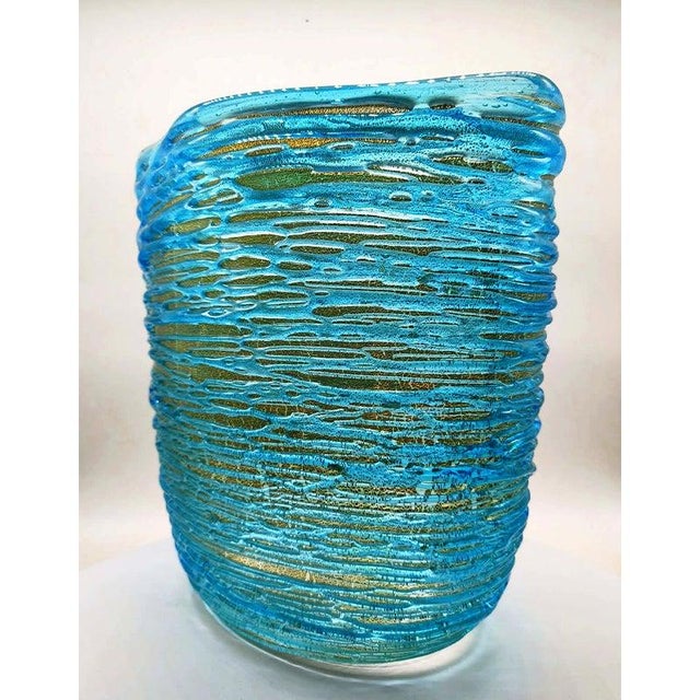 Mid-Century Vase in Hand-Worked Murano Glass by Sergio Costantini, Italy, 1970s For Sale - Image 14 of 14