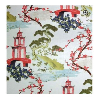 Chinoiserie Upholstery Fabric -- 10yds For Sale