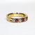 Contemporary Late 20th Century 18k Ruby & DIamond Band, Size 5 For Sale - Image 3 of 4