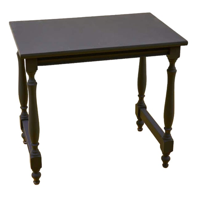 Vintage Black Wooden Table For Sale