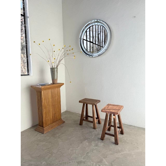 Vintage Oak Stools, 1960s, Set of 2 For Sale - Image 4 of 18