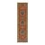 3.6x18Ft. Brunt Orange Persian Design Inspired Hand Knotted Wool Runner Rug For Sale