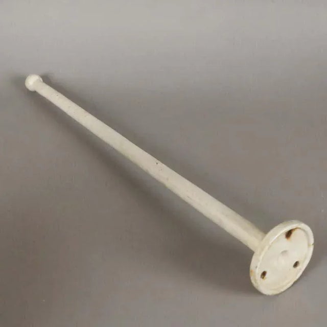 Industrial Art Deco Enamelled Towel Rack, 1930s For Sale - Image 3 of 7