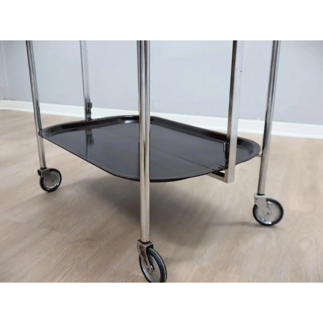 Vintage Foldable Serving Trolley, 1960s For Sale - Image 11 of 13