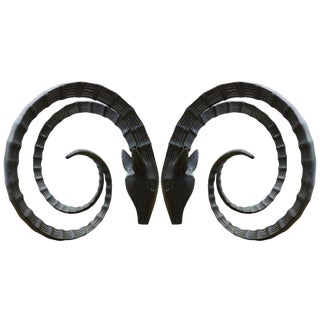 Ibex Rams Head Dining Table Bases - a Pair For Sale