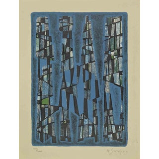 Gustave Singier, Untitled Lithograph 44/200, 1960s, Lithograph For Sale