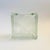 Vintage Frosted Flower Glass Block Vase For Sale - Image 4 of 10