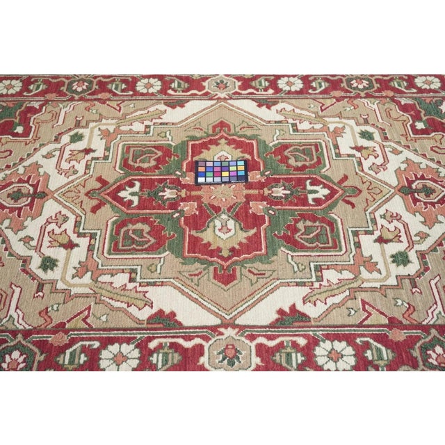 Cream Sumak Rug 4'1'' X 6'1'' For Sale - Image 8 of 10