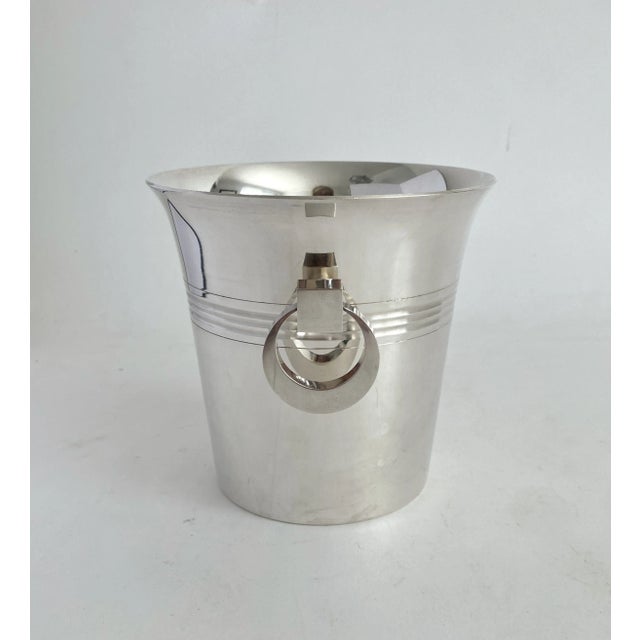 Art Deco 1930s French Art Deco Silver Champagne Bucket For Sale - Image 3 of 9