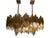 1970s Crystal and Gilt Brass Chandelier attributed to BD Lumica, Spain, 1970s For Sale - Image 5 of 8