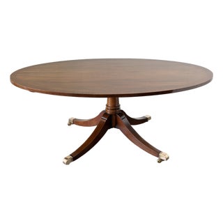 Oval Mahogany Coffee Table For Sale