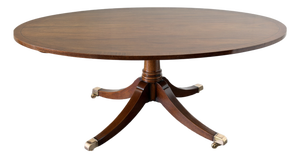 Oval Mahogany Coffee Table