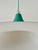 Teal Turquoise Semi-Pendant by Claus Bonderup & Torsten Thorup for Lyfa, Denmark, 1968 For Sale - Image 8 of 18