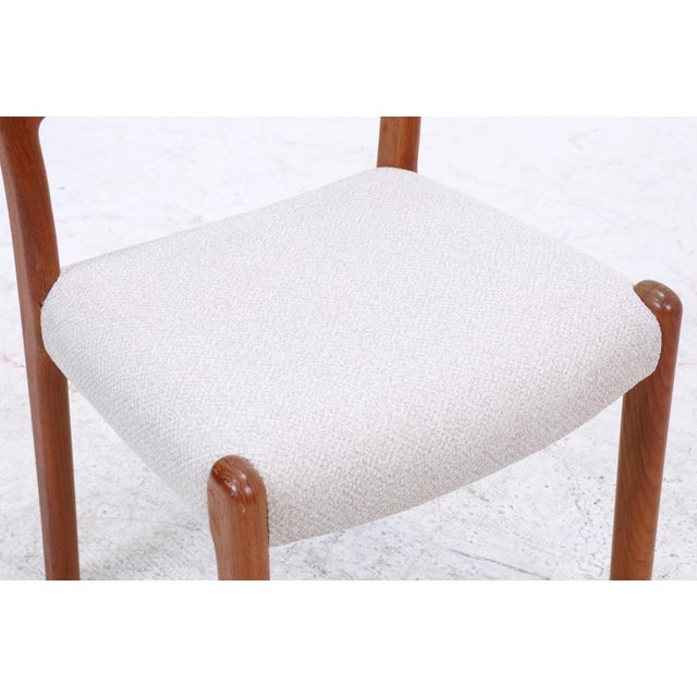 Brown Mid-Century Danish Teak Chairs from EMC Møbler, Set of 4 For Sale - Image 8 of 14