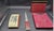Burgundy Vintage 1940s Burgundy Leather Desk Accessory Set 4 Pieces For Sale - Image 8 of 8