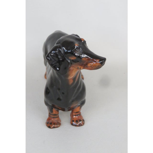 Royal Doulton Royal Doulton Porcelain Hn1128 Dachshund Dog Figurine 4700b For Sale - Image 4 of 14