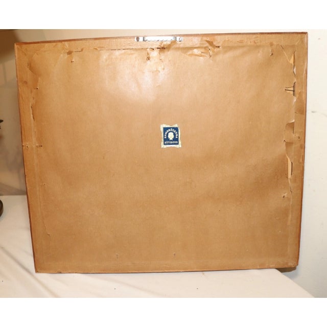 Vintage Original Expressionism Job Nautical Coast Shore Landscape Oil Painting For Sale - Image 11 of 11