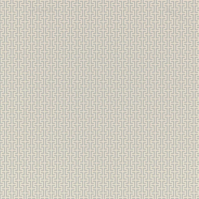 Contemporary Schumacher X Veere Grenney Temple Wallpaper in Orphington Blue For Sale - Image 3 of 3