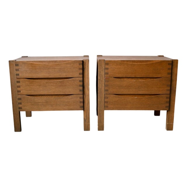 Vintage Brutalist Bedside Tables, 1970s, Set of 2 For Sale
