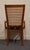Wood Bassett Furniture Cherry Contemporary Mission Style Dining Arm Chair For Sale - Image 7 of 9