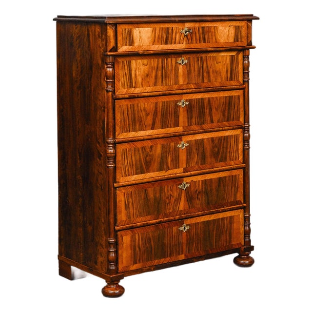 Gründerzeit Chest of Drawers in Walnut, 1700s For Sale