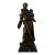 Late 20th Century Saint Anthony of Padua With Christ Child, Bronze Sculpture For Sale