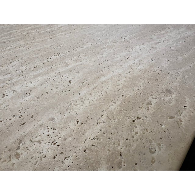Rh Lumi Rectangular Dining Table 72" | Light Oak | Turkish Travertine For Sale In Columbus - Image 6 of 18