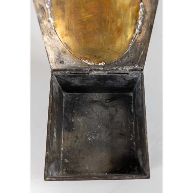 Early 20th Century Art Deco Silvered Bronze Dresser Box by Oscar Bach For Sale - Image 13 of 16