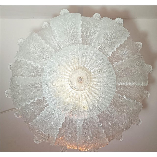 1960s Vintage Murano Glass Pendant Light by Ercole Barovier for Barovier & Toso, 1960s For Sale - Image 5 of 14