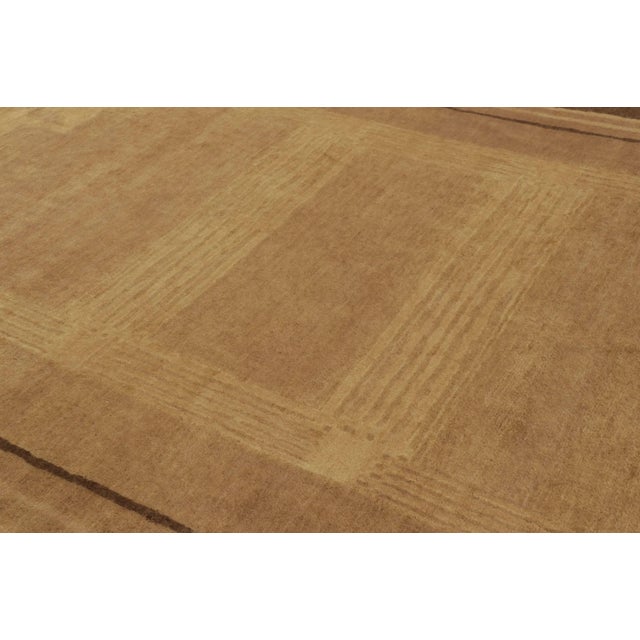 Textile Rug & Kilim’s Oversized Contemporary Art Deco Style Rug With Classic Stepped Corners For Sale - Image 7 of 10