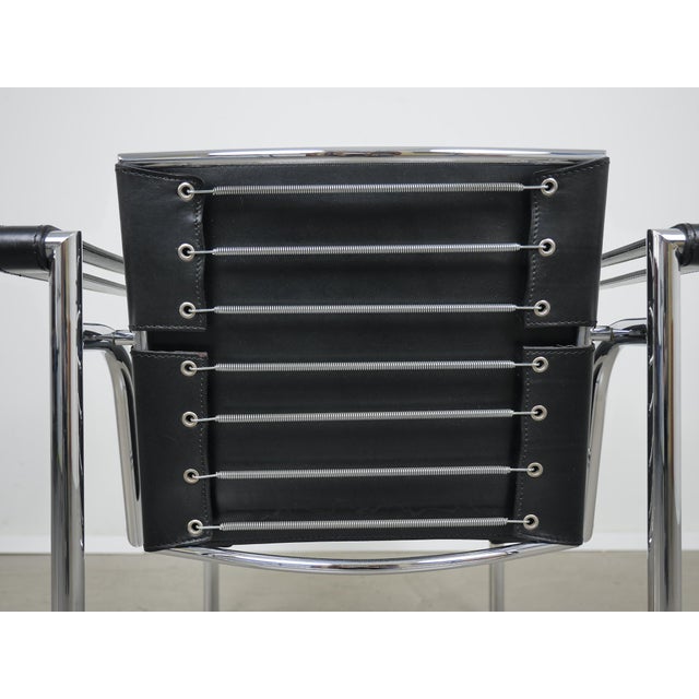 Tubular Steel LC 1 Chair by Le Corbusier, Pierre Jeanneret & Charlotte Perriand for Cassina, Italy, 1980s For Sale - Image 17 of 18