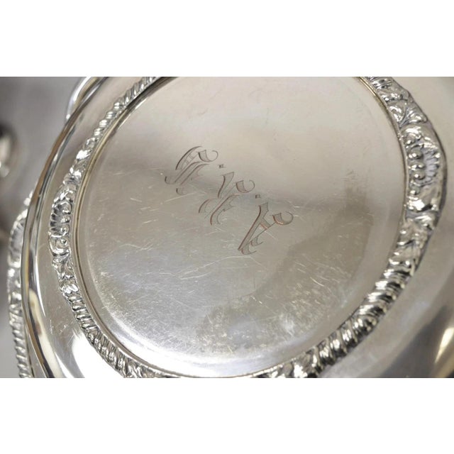 Vintage English Victorian Epc Silver Plated Lidded Dome Serving Platter Engraved For Sale - Image 11 of 12