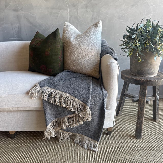 Woven in Belgium using traditional weaving techniques, Winters features a combination of smooth Belgian Linen and woolly...
