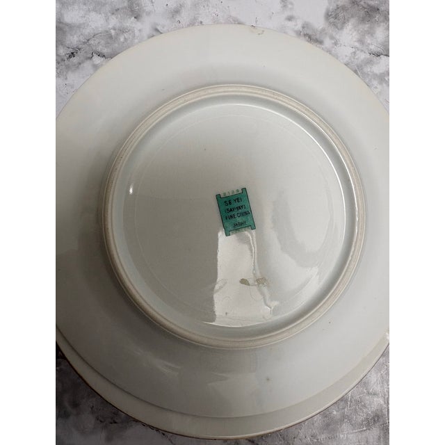 White Vintage Floral Porcelain China Side Plates, Set of Five For Sale - Image 8 of 10