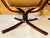 Vintage Leather Lowback and Highback Falcon Chairs by Sigurd Resell, Set of 2 For Sale - Image 10 of 12
