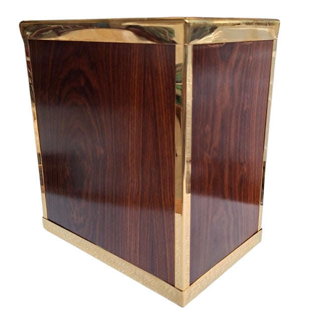 1990s Vintage Umbrella Stand in Briar Wood with Gilt Finishes, 1990s For Sale - Image 5 of 8