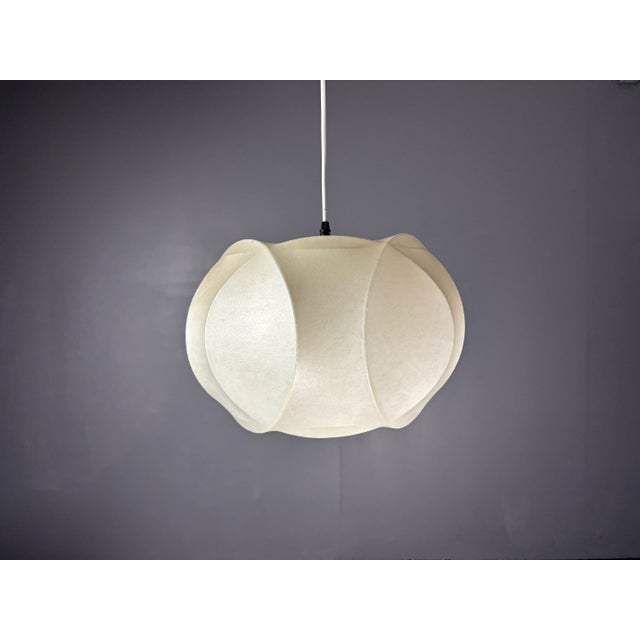 Midcentury Space Age Cocoon Hanging Pendant Ceiling Lamp, 1960s from Goldkant Leuchten For Sale - Image 17 of 17