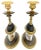 Regency Pagoda Cut Glass Gilt & Patinated Candlesticks - a Pair For Sale - Image 4 of 9