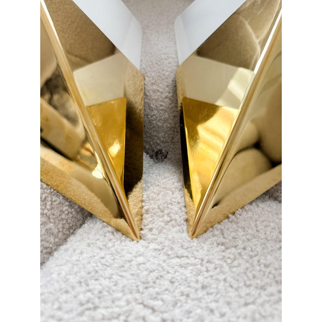 Mid-Century Modern Geometric Model 8032 Wall Sconces by J. T. Kalmár, Austria, 1970s, Set of 2 For Sale - Image 3 of 18