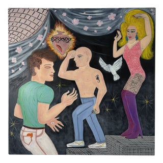 Steven E Robertson, All Muscle, Oil on Canvas, 2025 For Sale
