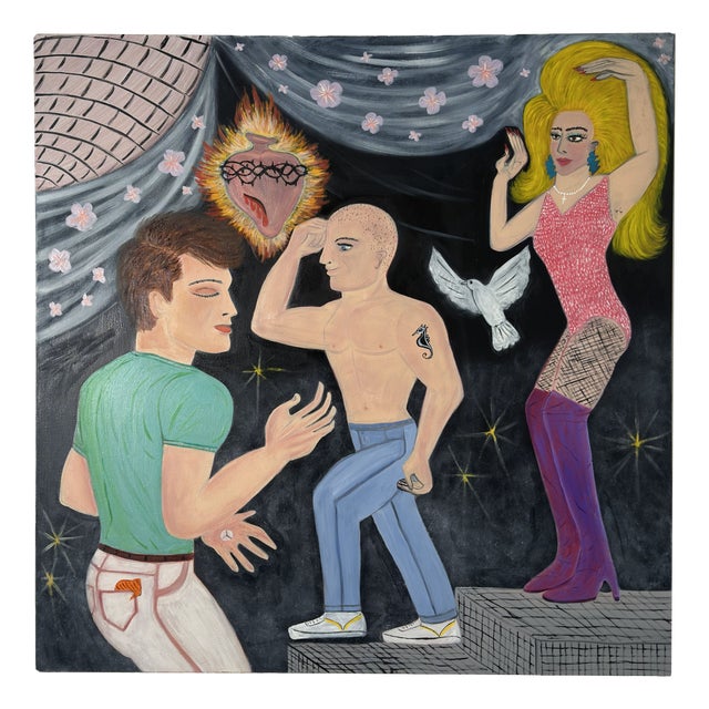 Steven E Robertson, All Muscle, Oil on Canvas, 2025 For Sale