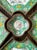Vintage Chinoiserie Hand Painted Floral Metal Tray Set For Sale In West Palm - Image 6 of 12