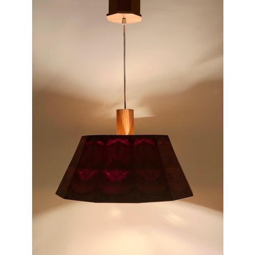 Scandinavian Sculptural Pine Wood Pendant Light, Sweden, 1980 For Sale - Image 4 of 18