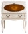 Vintage French Provincial Inlaid Secretary Desk-White Painted Finish- Drop-Front Writing Desk For Sale