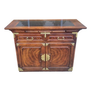 1990s Bernhardt Pagoda Collection Chinoiserie Dry Bar or Server For Sale