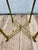Vintage Neoclassical Brass and Beveled Glass Gueridon Side Table For Sale In New York - Image 6 of 8
