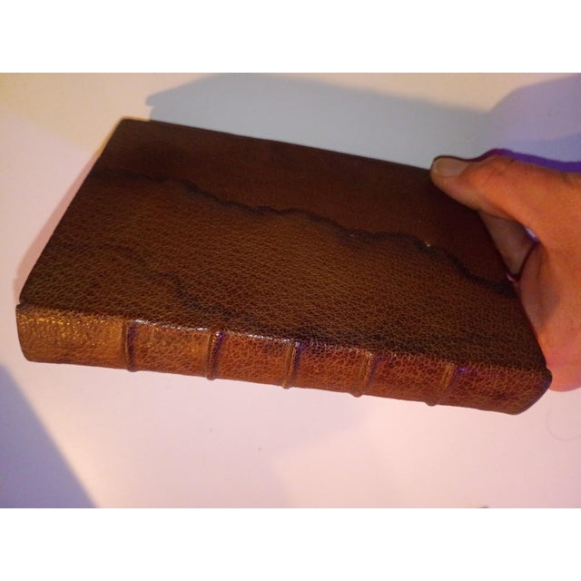 Victorian Signed Shakespeare's Sonnets One of a Kind Full Leather Artisan Hand-Bound, 1899, Art Nouveau Illustrations by Henry Ospovat For Sale - Image 3 of 14